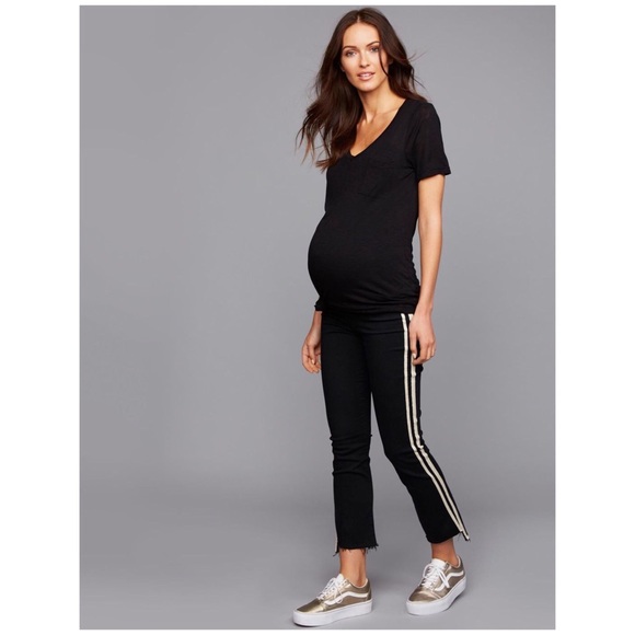 MOTHER Denim - MOTHER Maternity Insider Crop Step Fray Hem Jeans